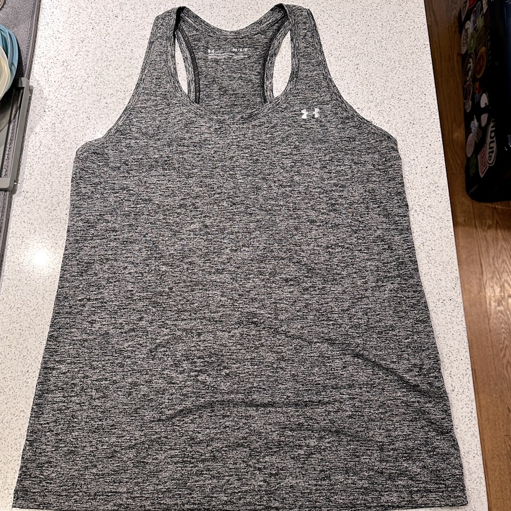 Under Armor Racer Back Tank, Size Medium